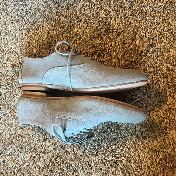 Fred de la Bretoniere grey suede lace up oxford shoes - Picture 4 of 6